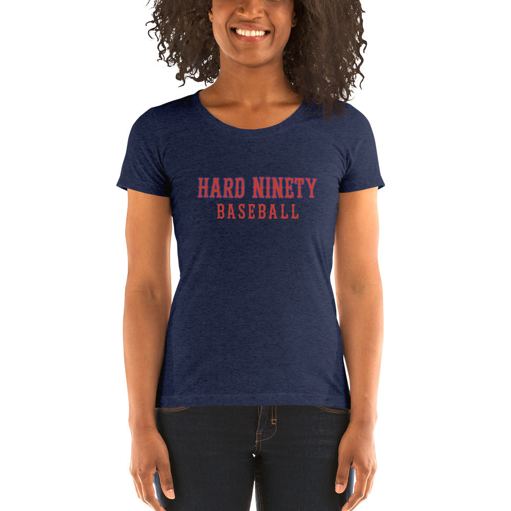 Hard Ninety Baseball-Ladies' short sleeve t-shirt