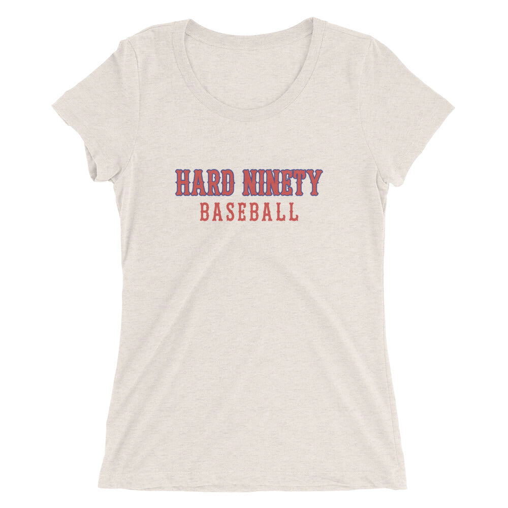 Hard Ninety Baseball-Ladies' short sleeve t-shirt