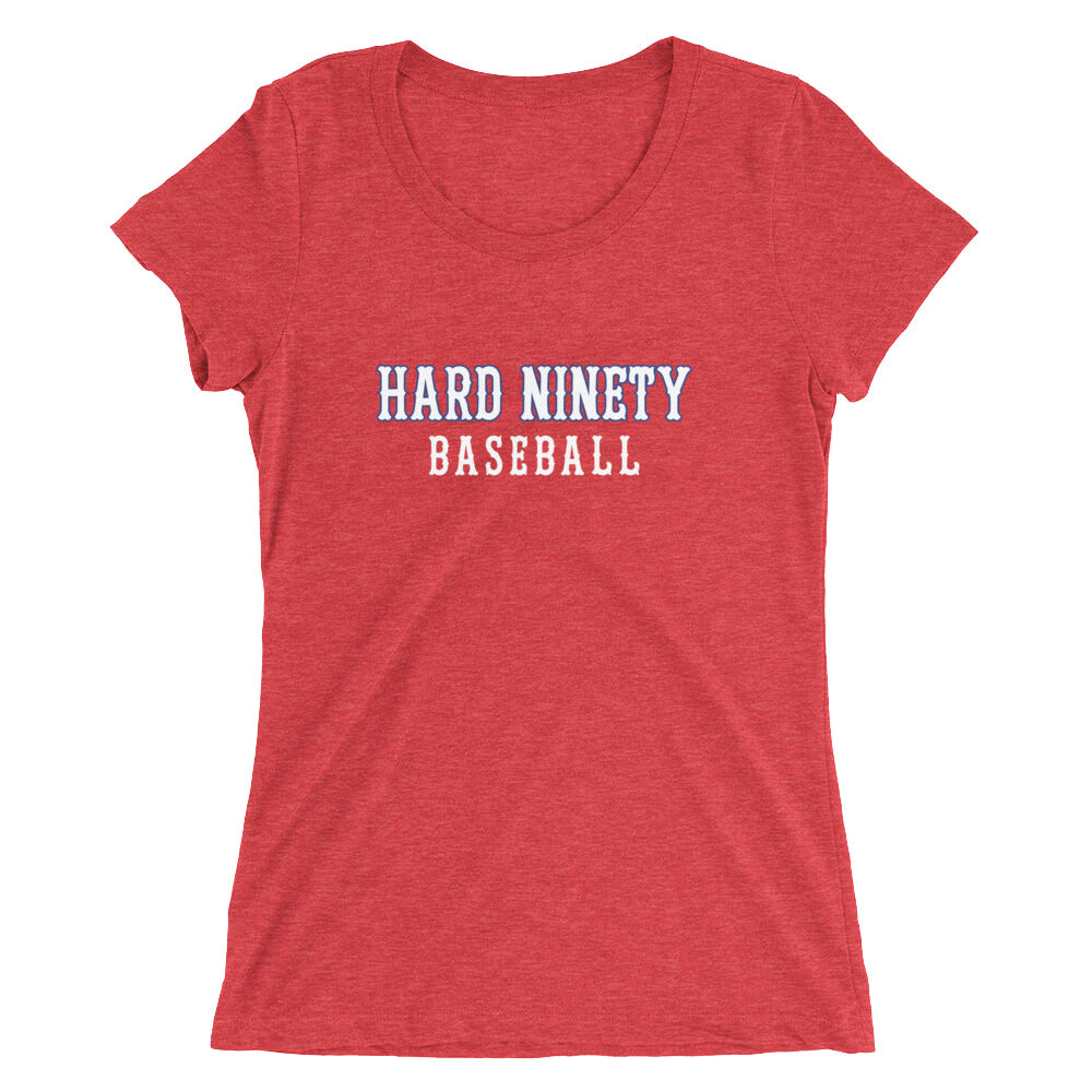 Hard Ninety Baseball-Ladies' short sleeve t-shirt
