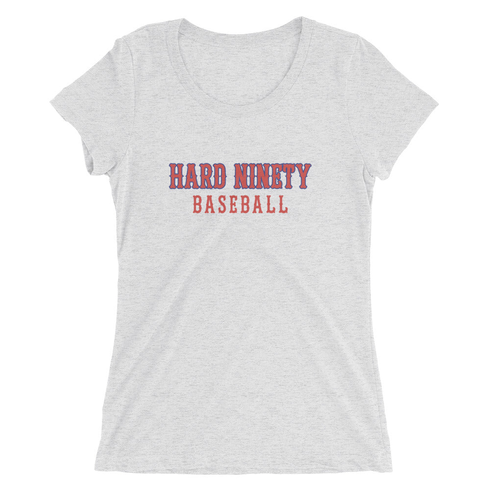 Hard Ninety Baseball-Ladies' short sleeve t-shirt